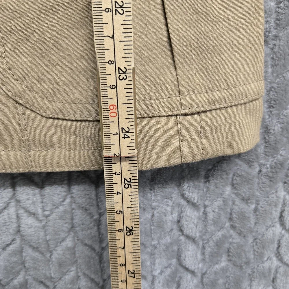 Burberry London‎ Linen Blend Natural Beige Women's Jacket Size 4 UK 6 - Picture 6 of 12